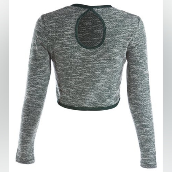 NWT Michigan State University Spartan Terry Crop Top - Picture 4 of 6